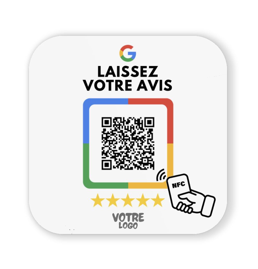 Plaque NFC Avis Google
